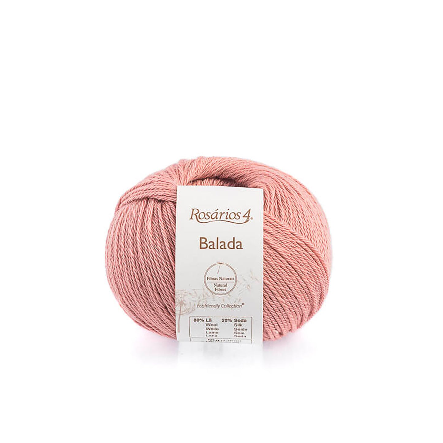 Pelote de Balada de Rosários4 coloris 021 Vieux Rose