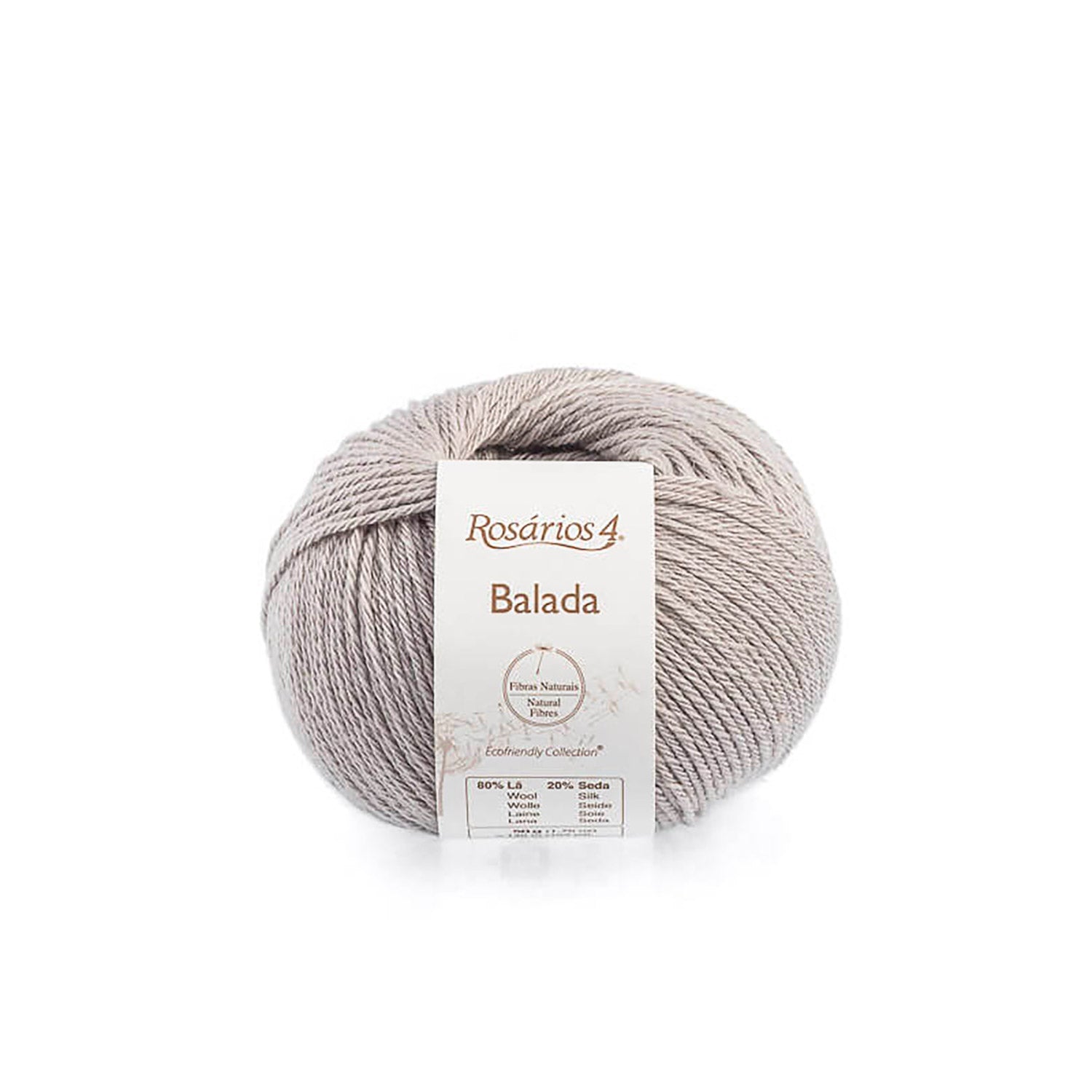 Pelote de Balada de Rosários4 coloris 023 Gris Clair