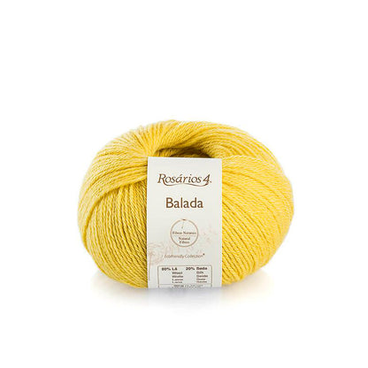 Pelote de Balada de Rosários4 coloris 029 Jaune Soleil
