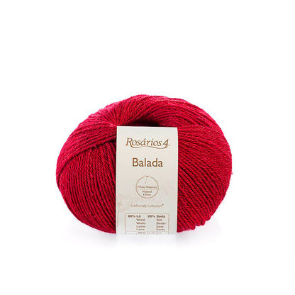 Pelote de Balada de Rosários4 coloris 031 Rouge