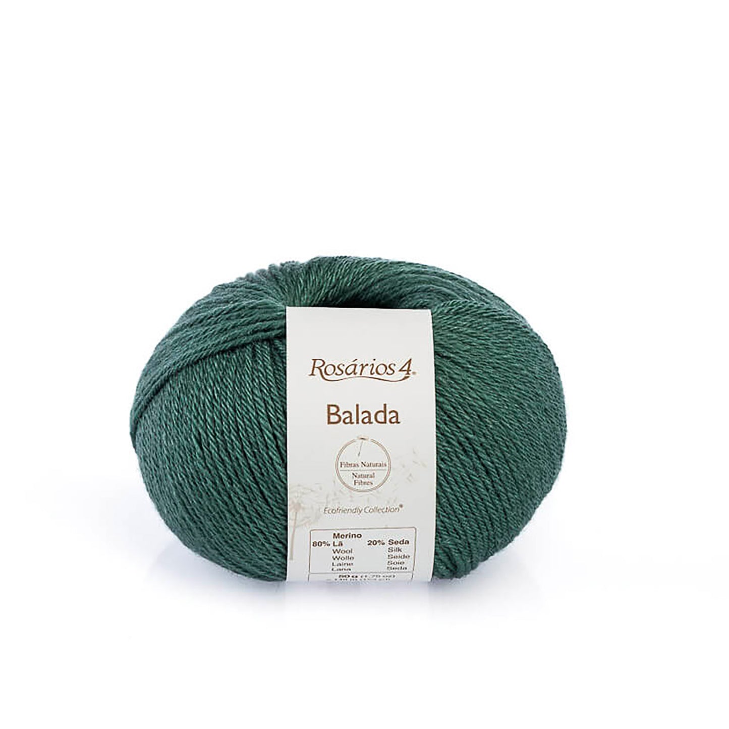 Pelote de Balada de Rosários4 coloris 033 Vert Sapin