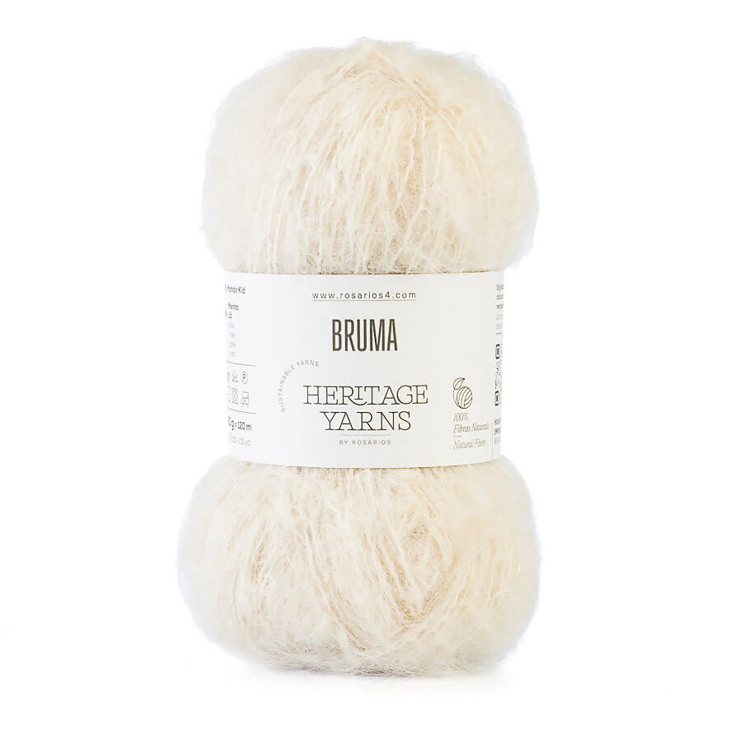 Pelote de Bruma de Rosários 4, coloris 01 Crème