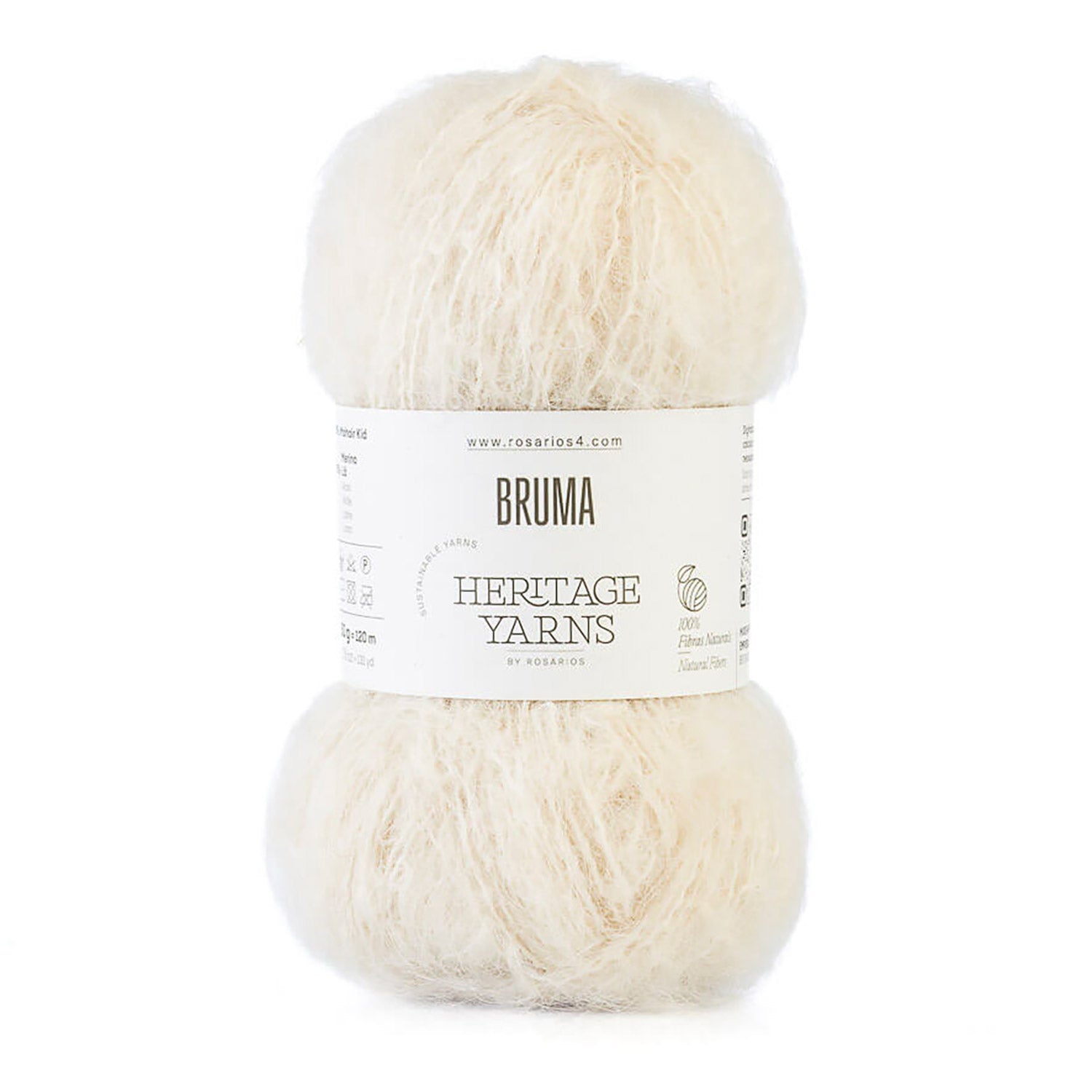 Pelote de Bruma de Rosários 4, coloris 01 Crème