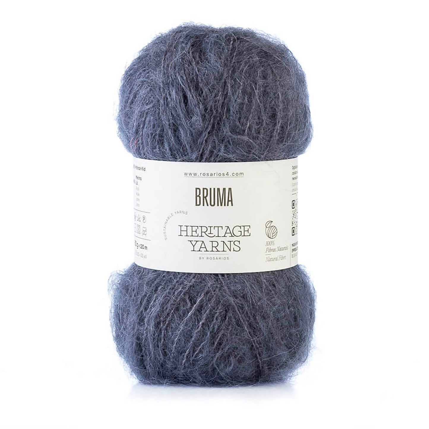 Pelote de Bruma de Rosários 4, coloris 12 Gris Ardoise