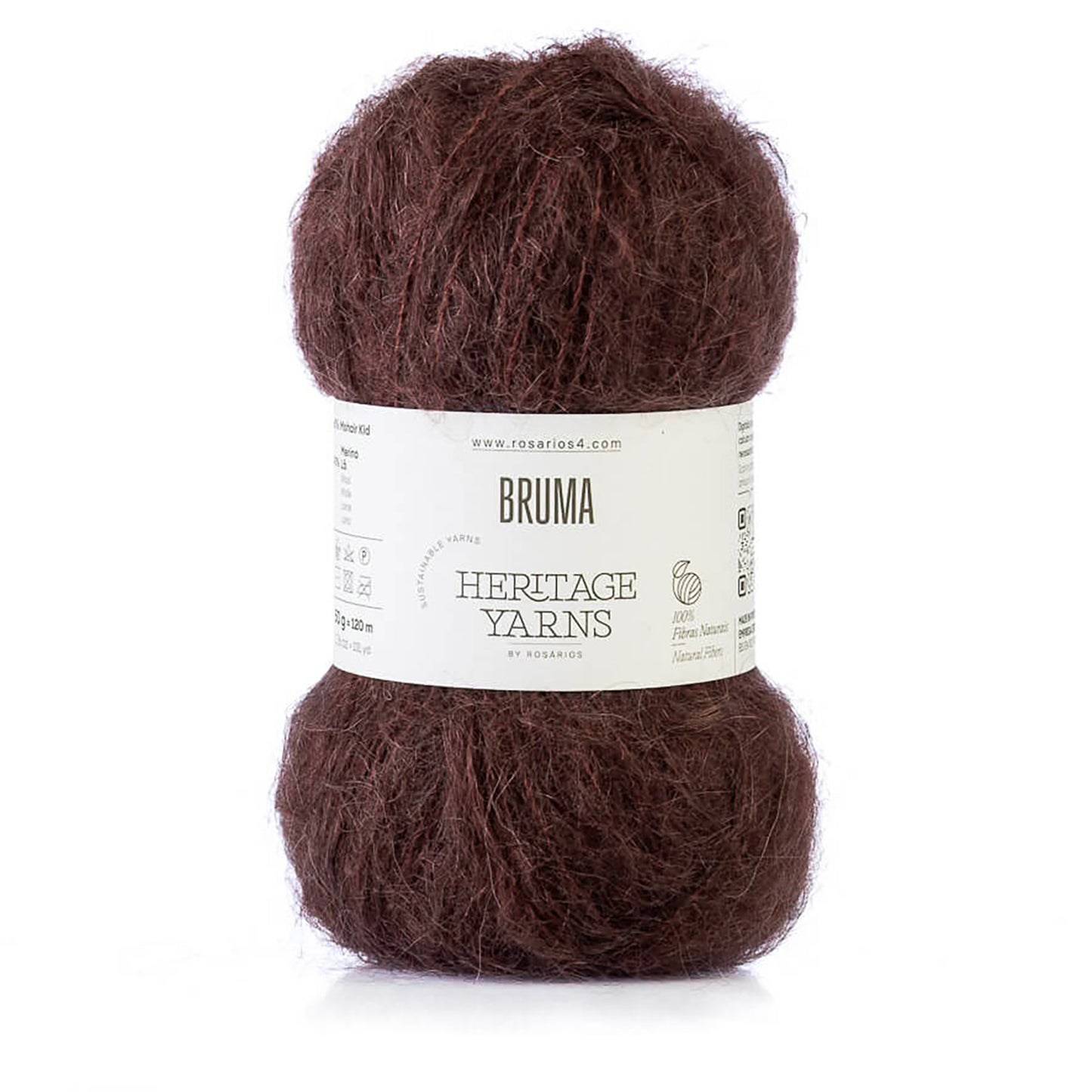 Pelote de Bruma de Rosários 4, coloris 20 Chocolat