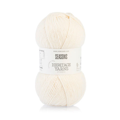 Pelote de Seasons de la gamme Heritage de Rosários4, coloris 01 Blanc 