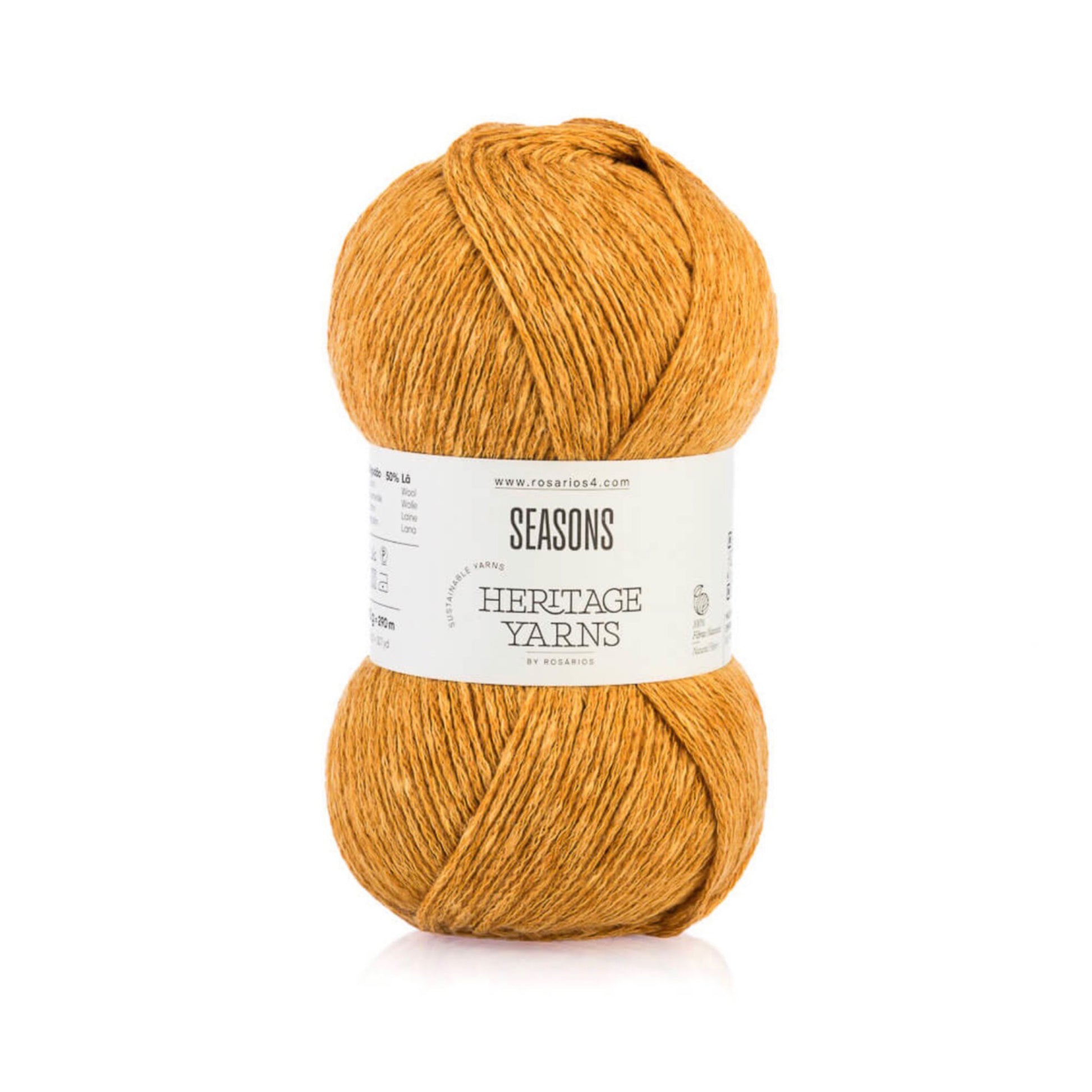 Pelote de Seasons de la gamme Heritage de Rosários4, coloris 05 Ocre