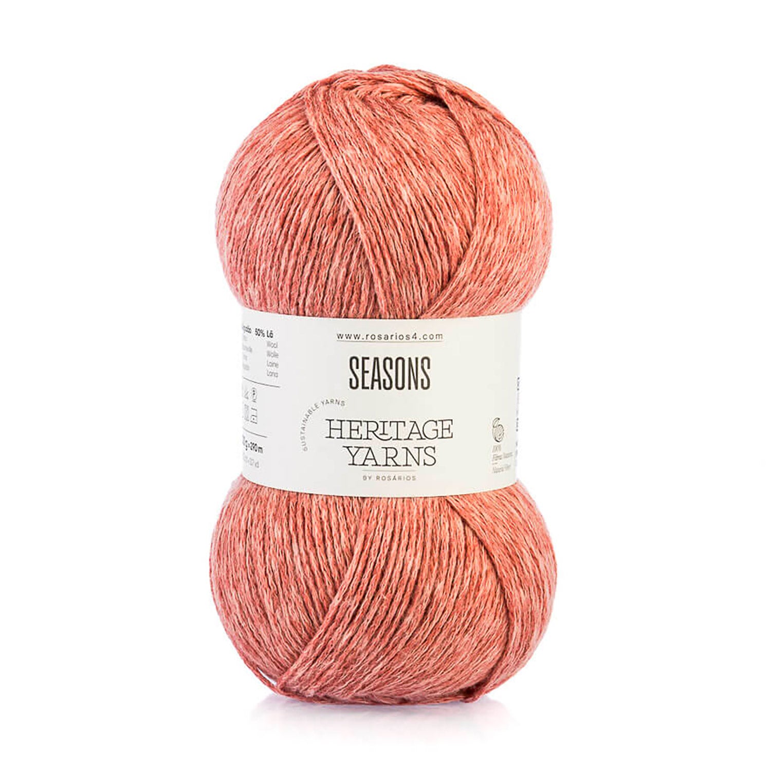 Pelote de Seasons de la gamme Heritage de Rosários4, coloris 07 Cannelle