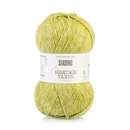 Pelote de Seasons de la gamme Heritage de Rosários4, coloris 09 Vert Printemps