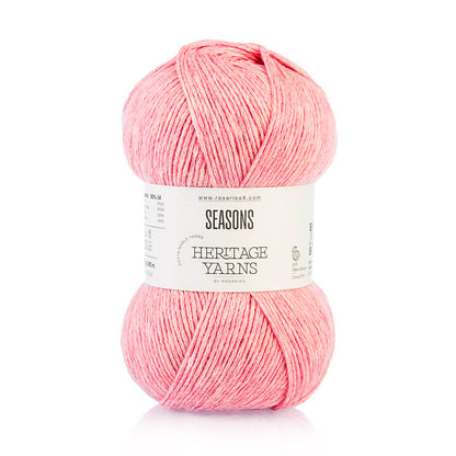 Pelote de Seasons de la gamme Heritage de Rosários4, coloris 11 Rose