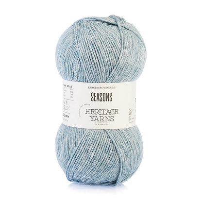 Pelote de Seasons de la gamme Heritage de Rosários4, coloris 13 Bleu Ciel