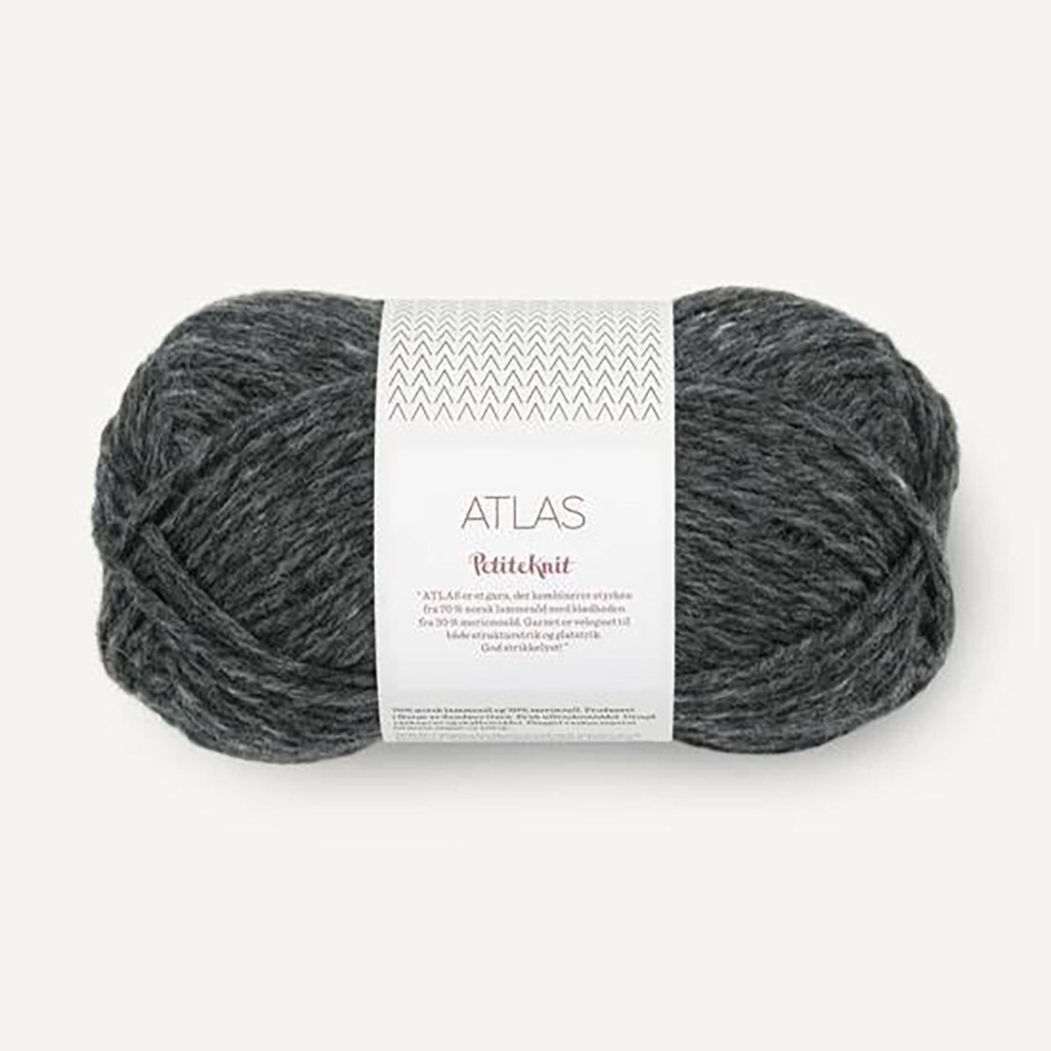 Pelote de Atlas de Sandnes Garn, collection Petite Knit, coloris 1070 Charcoal Heather