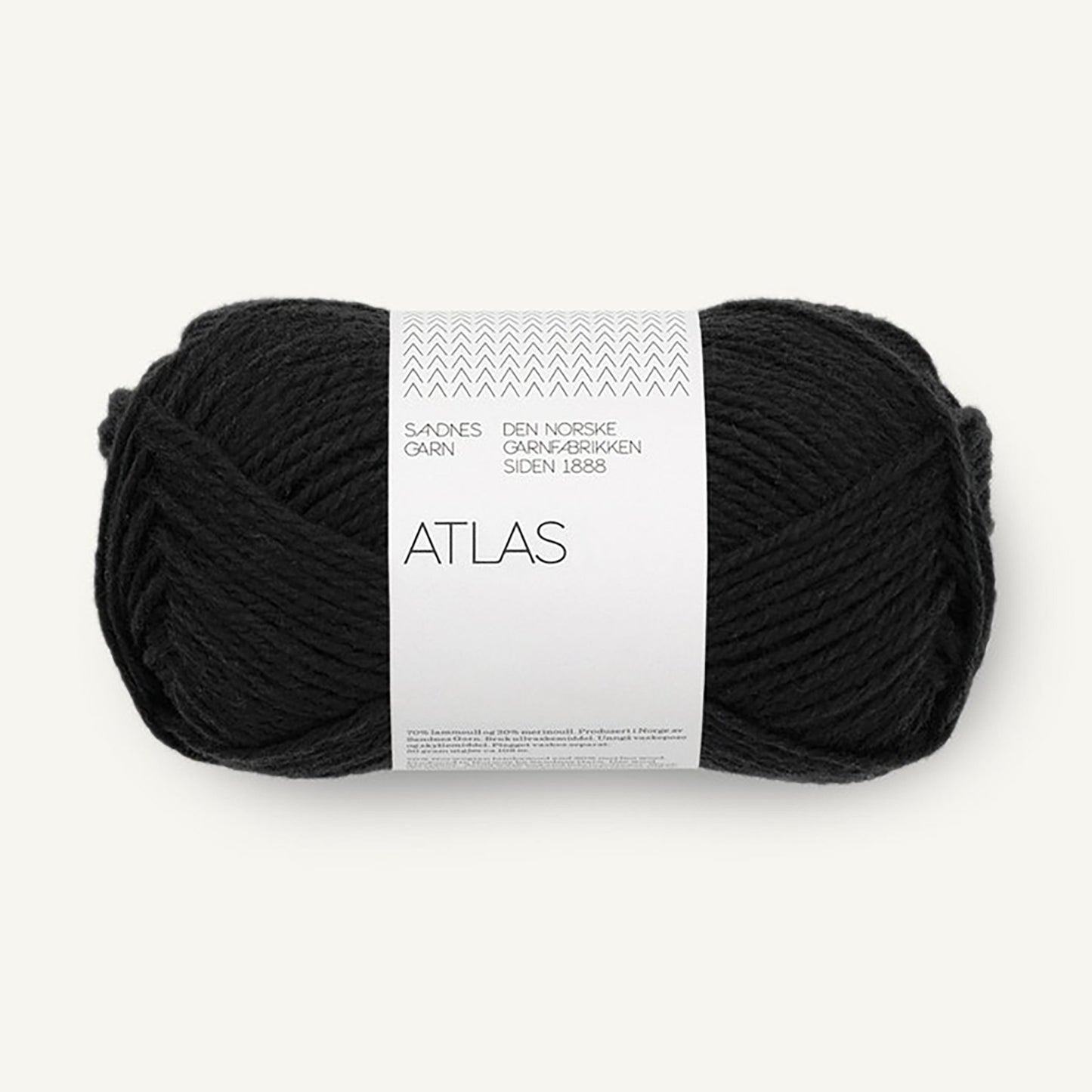 Pelote de Atlas de Sandnes Garn coloris 1099 Black