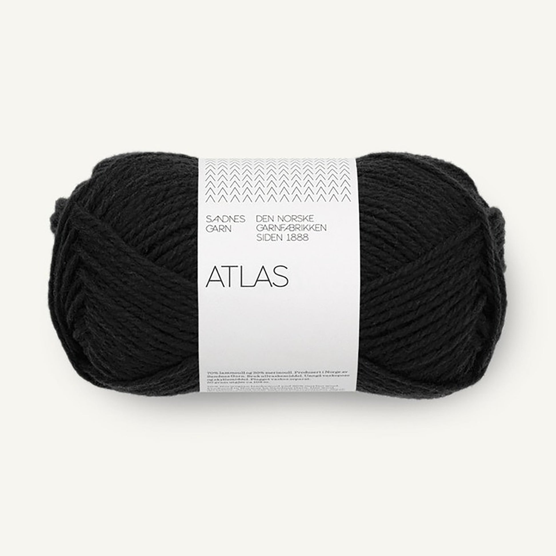 Pelote de Atlas de Sandnes Garn coloris 1099 Black