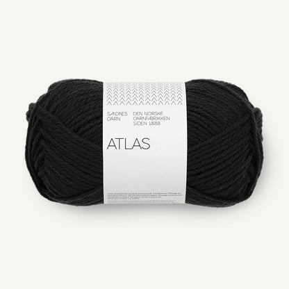 Pelote de Atlas de Sandnes Garn coloris 1099 Black
