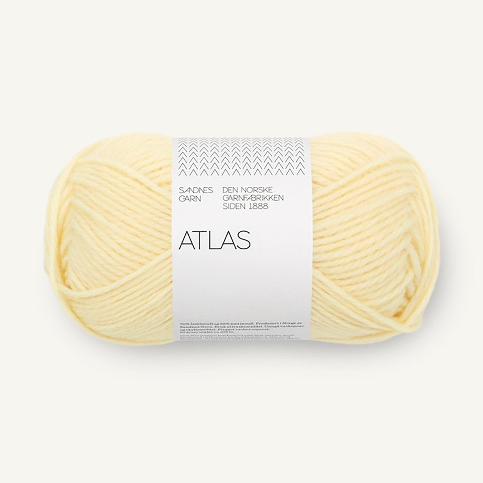 Pelote de Atlas de Sandnes Garn coloris 2001 Butter Yellow