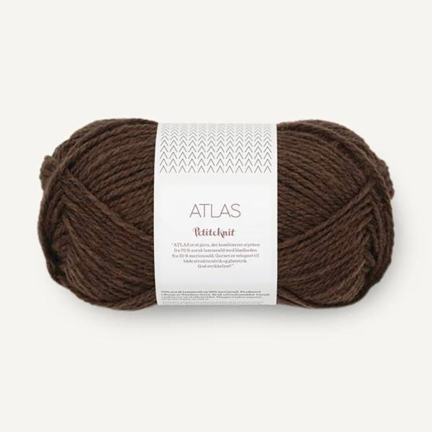 Pelote de Atlas de Sandnes Garn, collection Petite Knit, coloris 2381 Coffee Heather