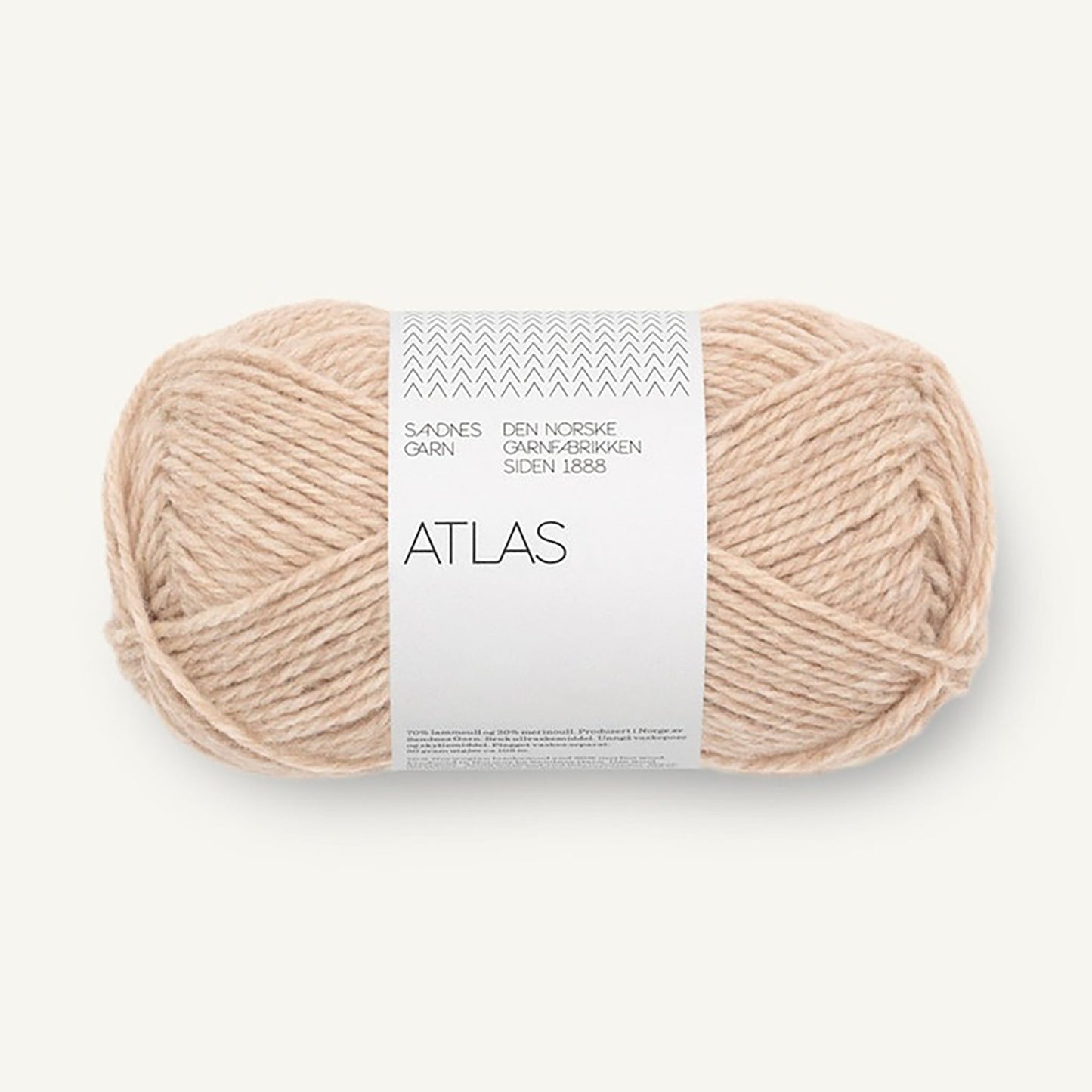 Pelote de Atlas de Sandnes Garn coloris 3021 Light Beige Mix