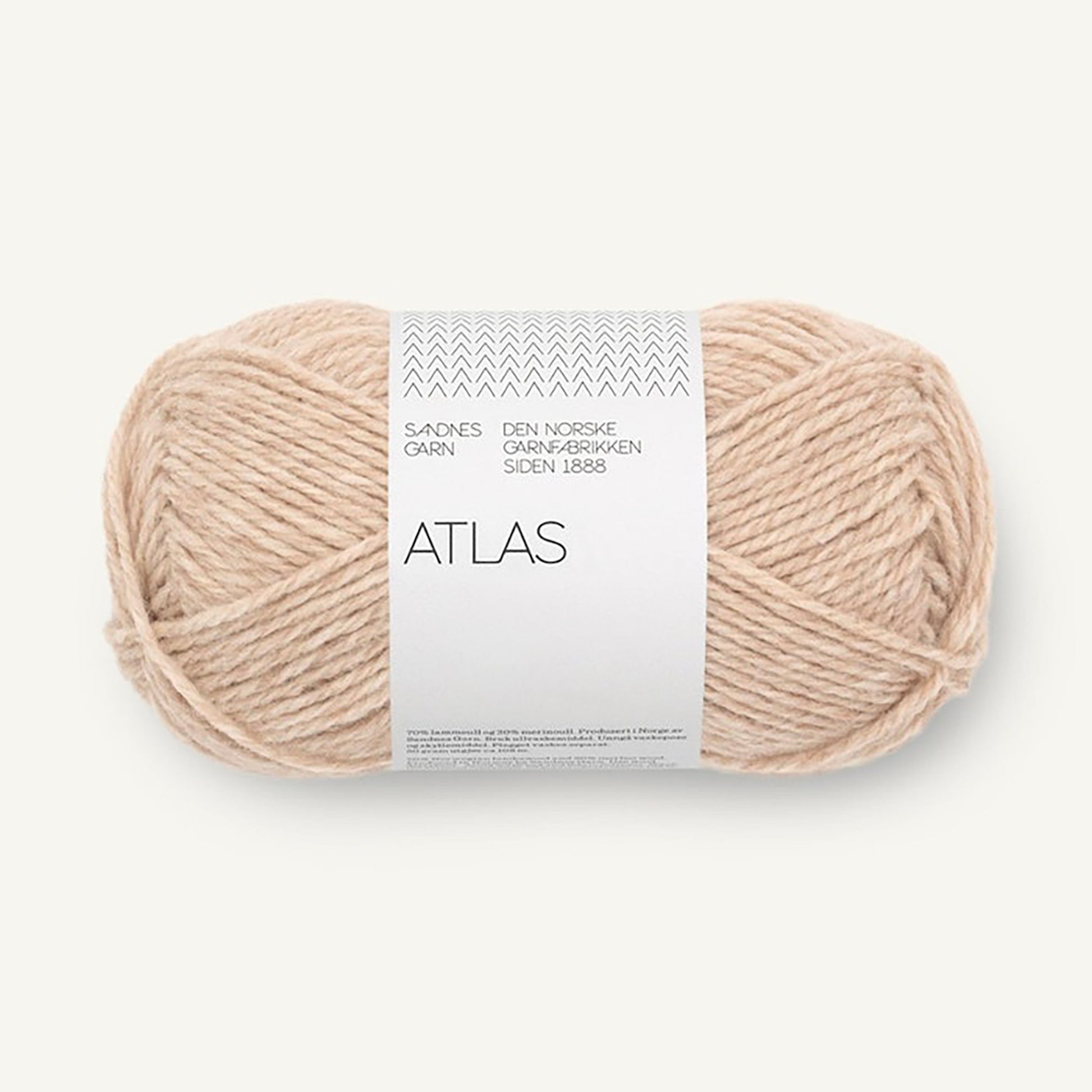 Pelote de Atlas de Sandnes Garn coloris 3021 Light Beige Mix