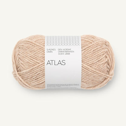 Pelote de Atlas de Sandnes Garn coloris 3021 Light Beige Mix