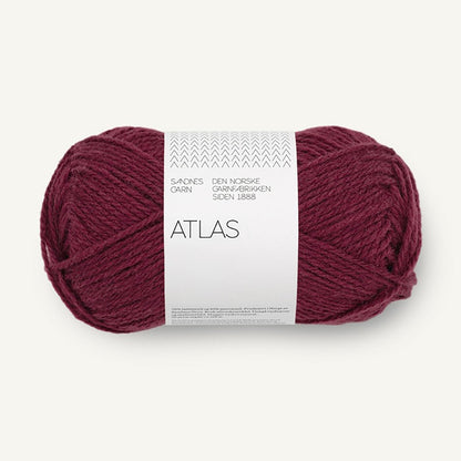 Pelote de Atlas de Sandnes Garn, coloris 4372 Burgundy