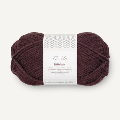 Pelote de Atlas de Sandnes Garn, collection Petite Knit, coloris 4682 Velvet Fig