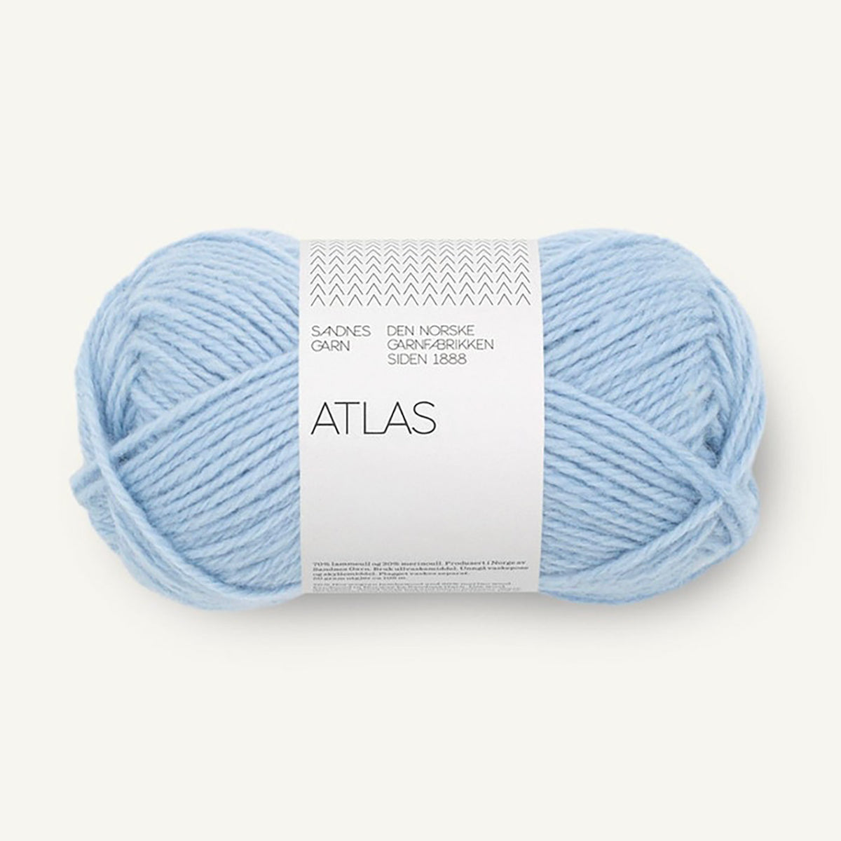 Pelote de Atlas de Sandnes Garn, coloris 5812 Brunnera Blue