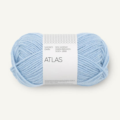 Pelote de Atlas de Sandnes Garn, coloris 5812 Brunnera Blue