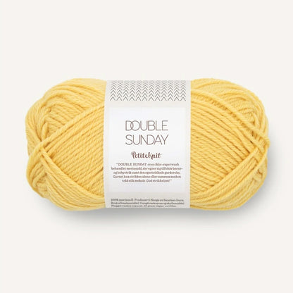 Pelote de Double Sunday de Sandnes Garn, collection PetiteKnit, coloris 2013 Pineapple