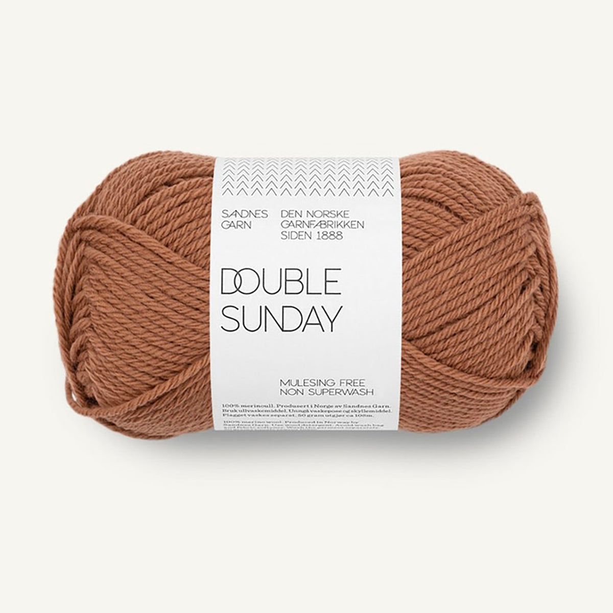 Pelote de Double Sunday de Sandnes Garn, coloris 3052 Pecan Brown