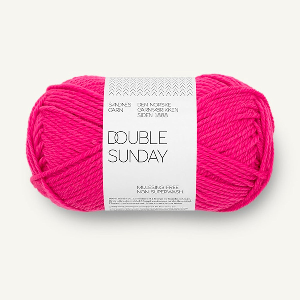 Pelote de Double Sunday de Sandnes Garn, coloris 4518 Hot Pink