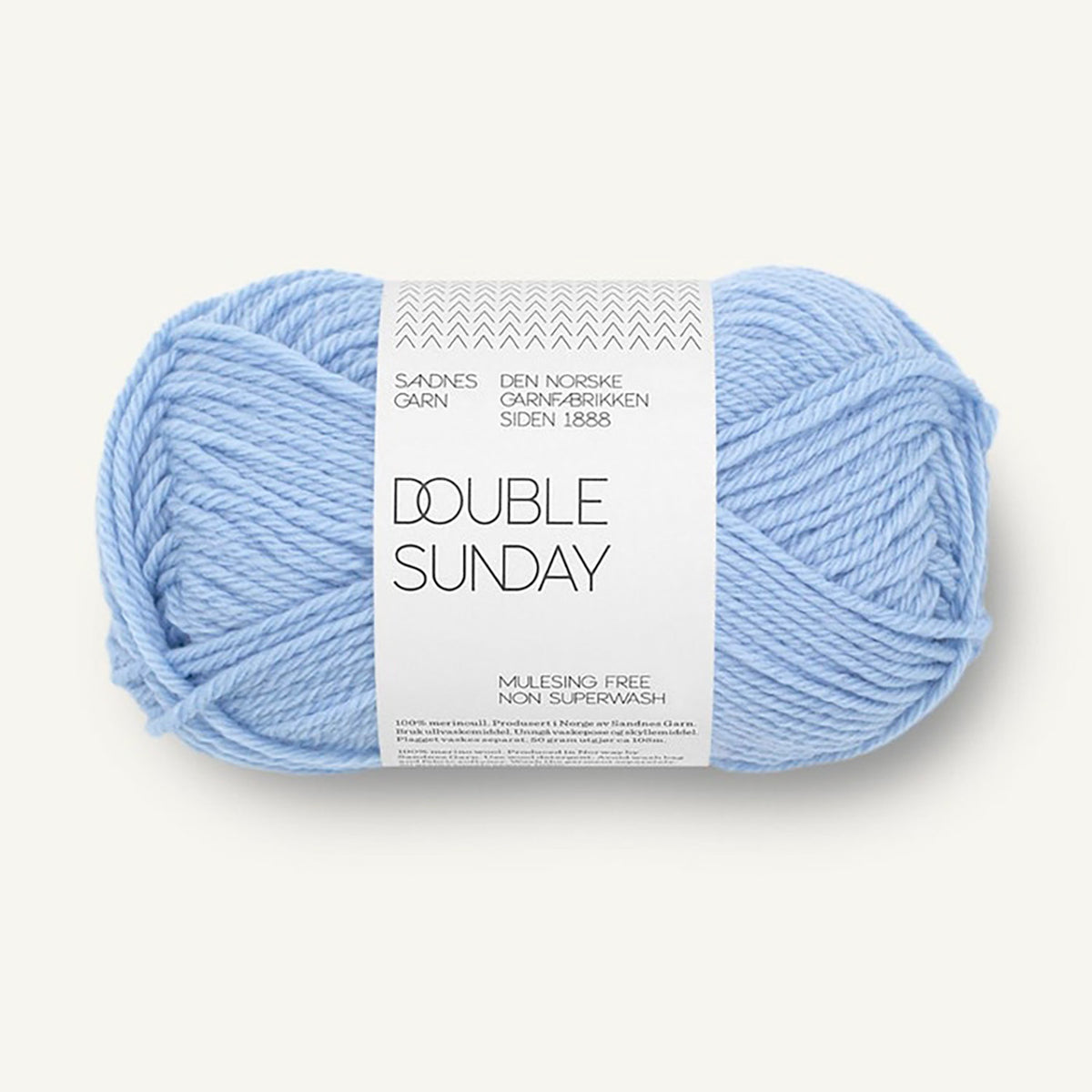 Pelote de Double Sunday de Sandnes Garn, coloris 5812 Brunnera Blue