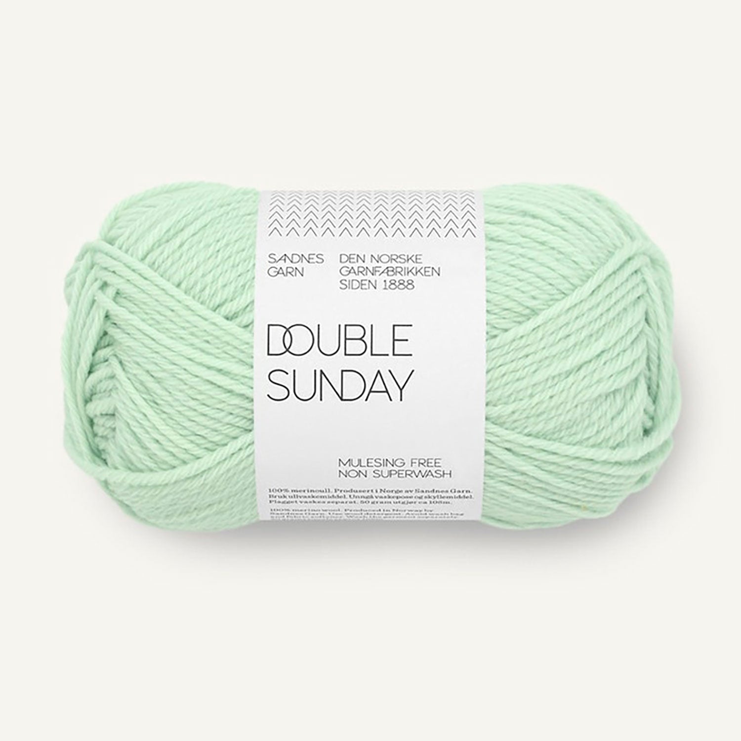 Pelote de Double Sunday de Sandnes Garn, coloris 7911 Mint Green