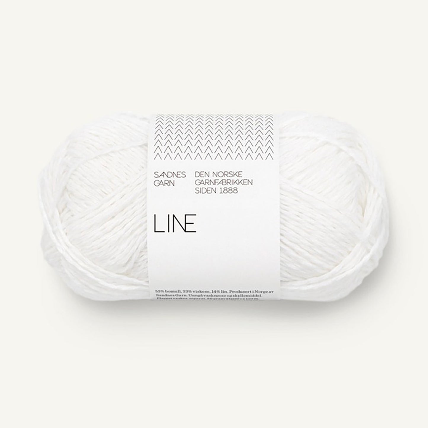 Pelote de Line de Sandnes Garn coloris 1001 True White
