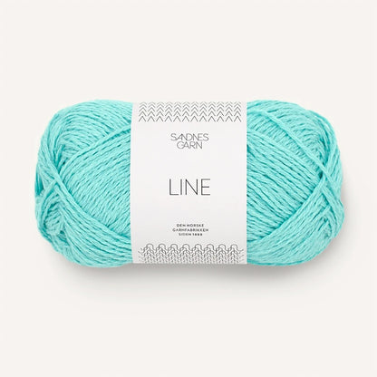 Pelote de Line de Sandnes Garn coloris 7213 Blå Turkis
