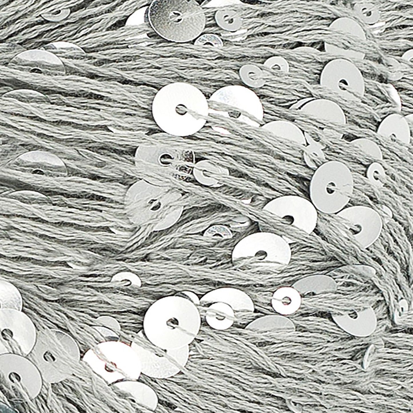 Fil à sequins Paljett de Sandnes Garn coloris 1120 Siver Spoon
