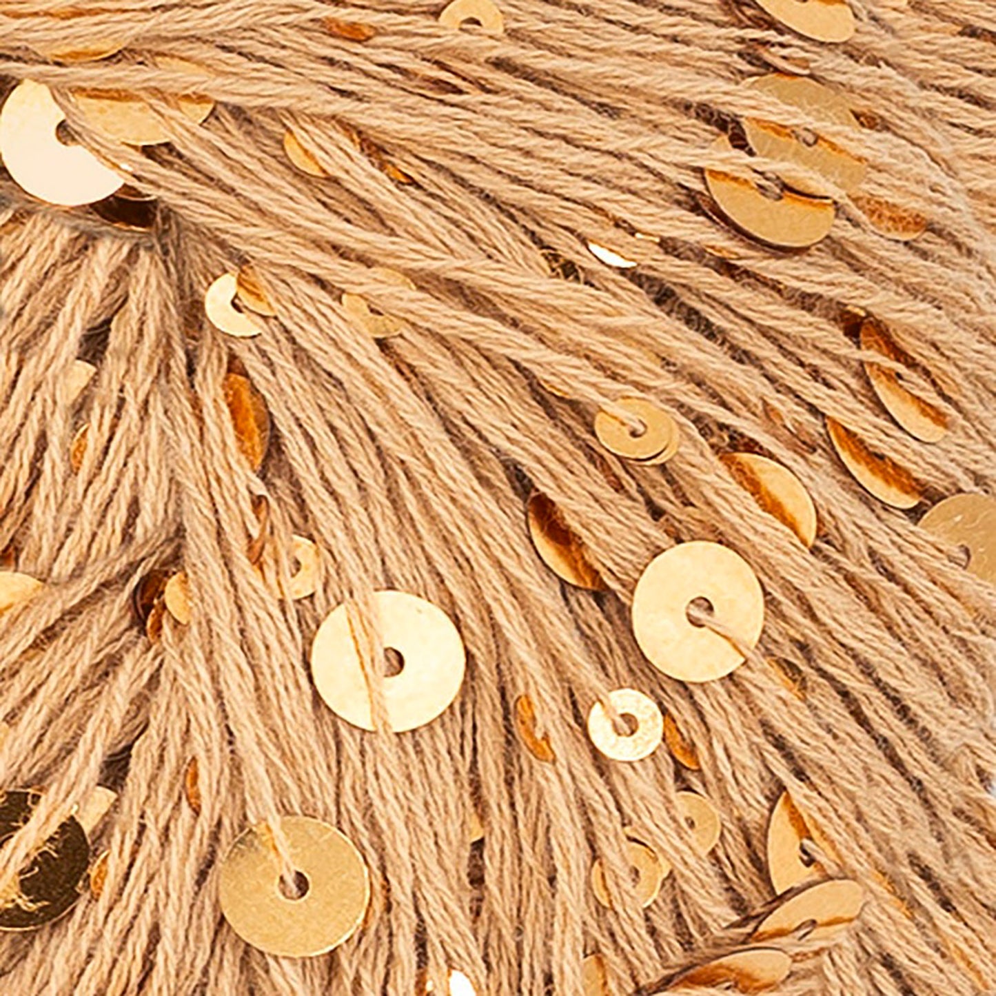 Fil à sequins Paljett de Sandnes Garn coloris 2242 Gold Digger