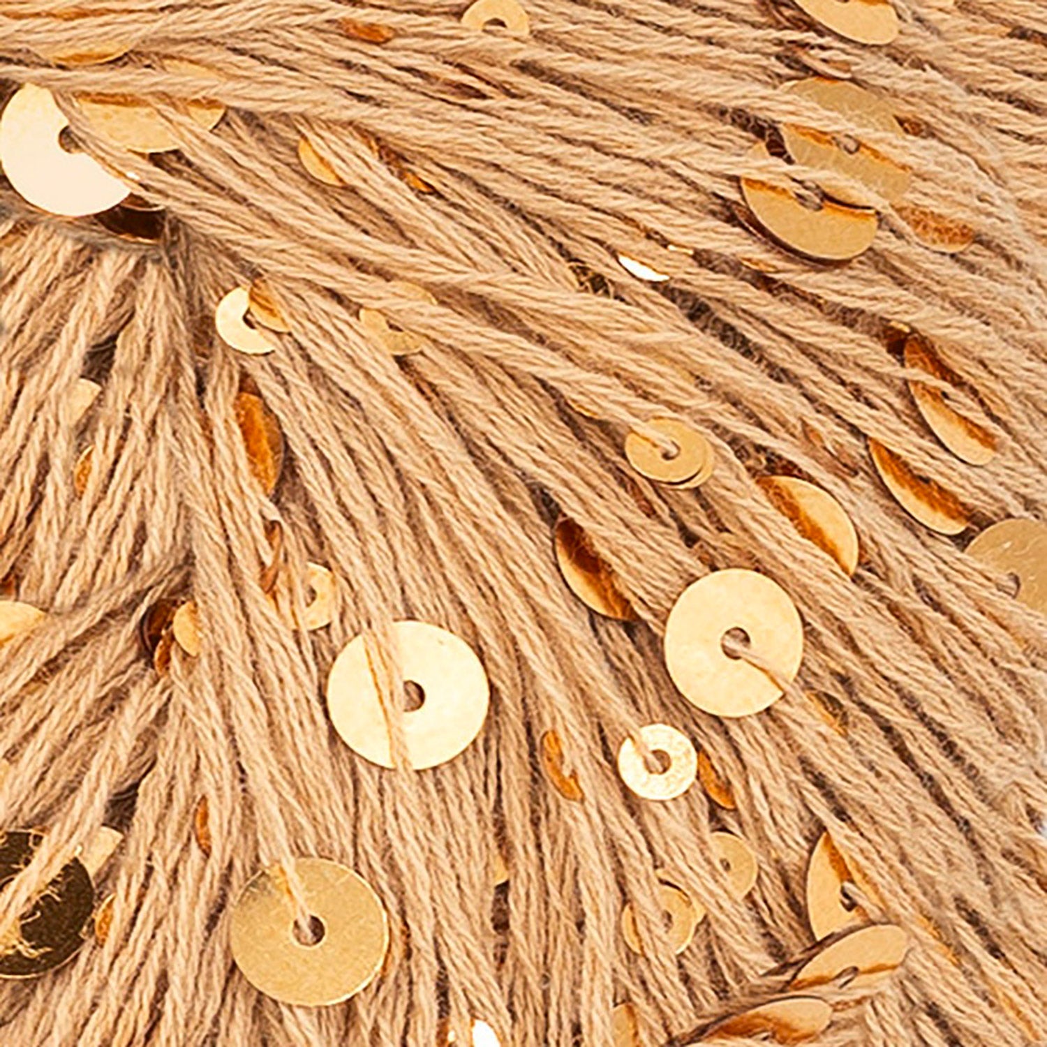 Fil à sequins Paljett de Sandnes Garn coloris 2242 Gold Digger