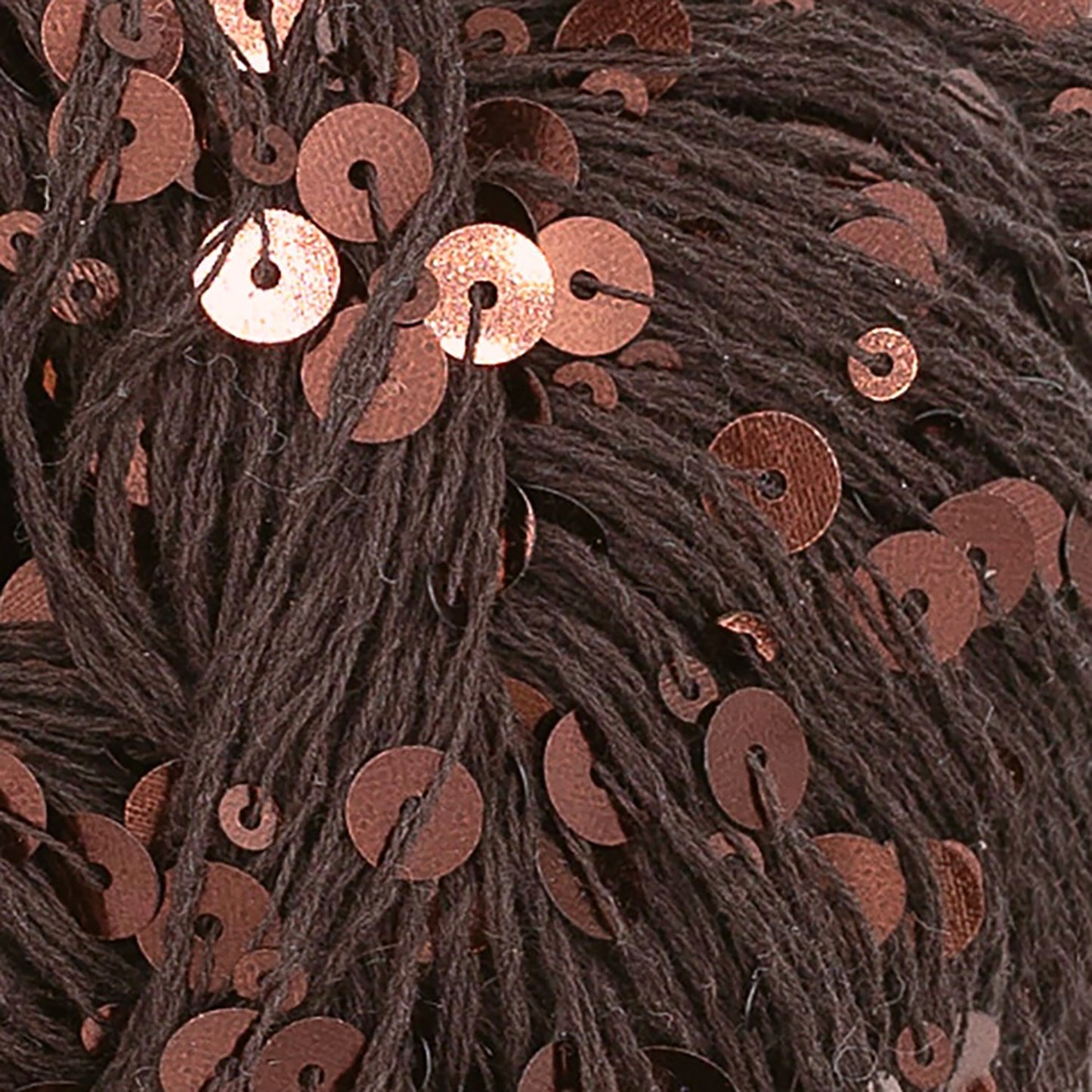 Fil à sequins Paljett de Sandnes Garn coloris 3086 Espresso Sparkle