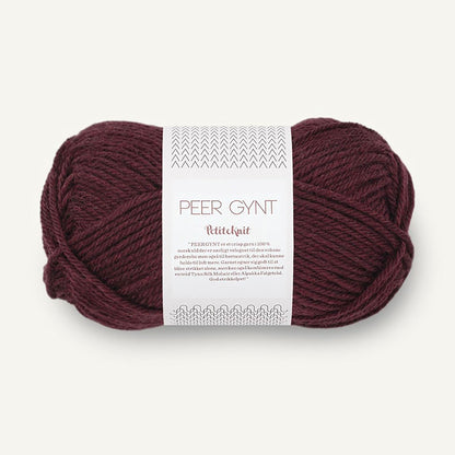 Pelote de Peer Gynt de Sandnes Garn coloris 4682 Velvet Fig