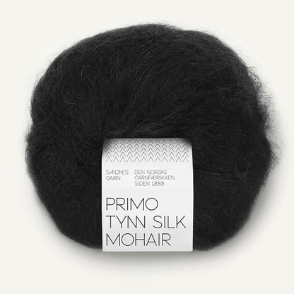 Pelote de Primo Tynn Silk Mohair de Sandnes Garn coloris 1099 Svart