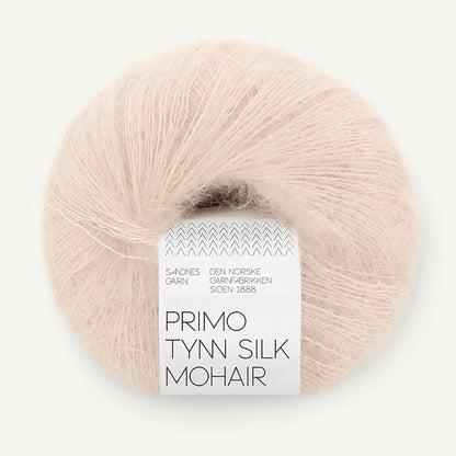 Pelote de Primo Tynn Silk Mohair de Sandnes Garn coloris 2321 Marsipan