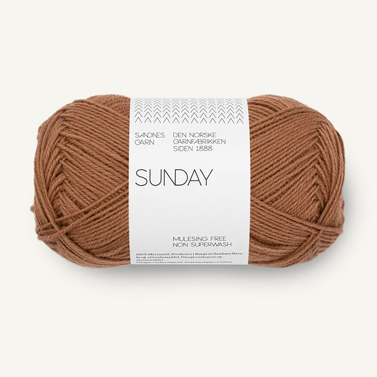 Pelote de Sunday de Sandnes Garn, coloris 3052 Pecan Brown