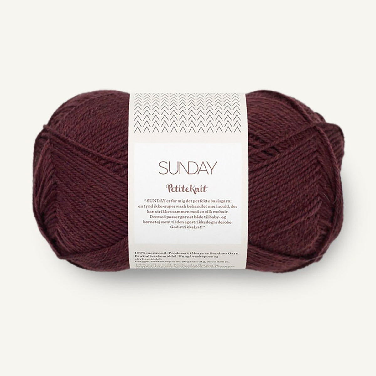 Pelote de Sunday de Sandnes Garn, collection PetiteKnit, coloris 4682 Velvet Fig