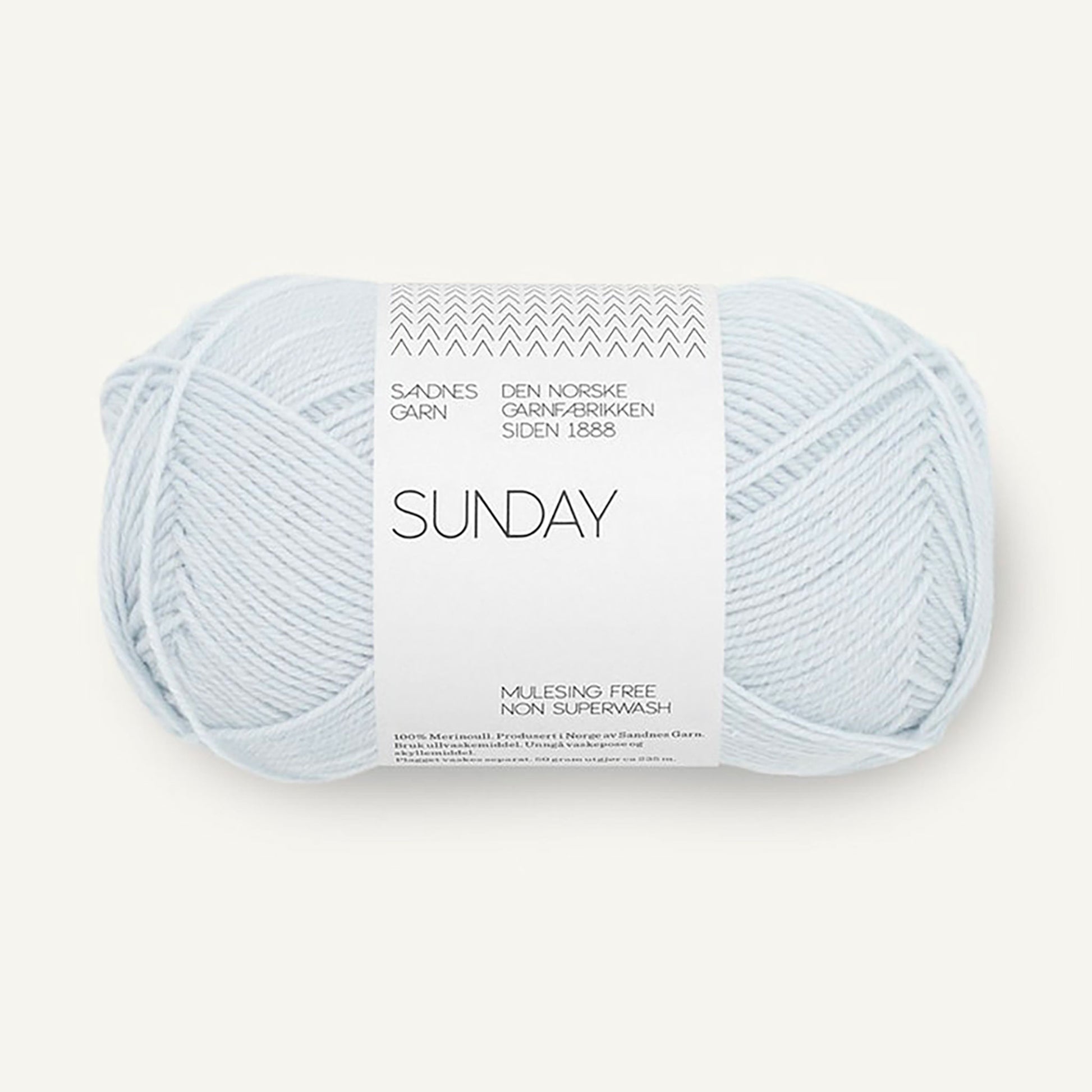 Pelote de Sunday de Sandnes Garn, coloris 5811 Arctic Ice