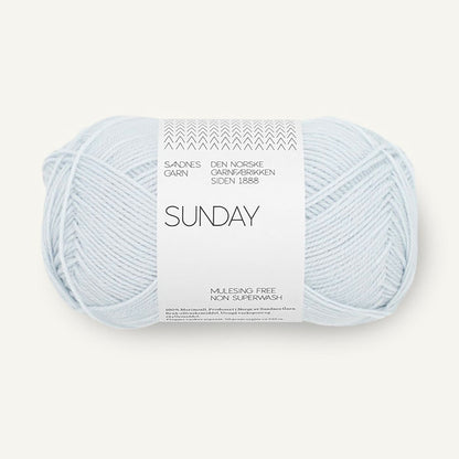 Pelote de Sunday de Sandnes Garn, coloris 5811 Arctic Ice