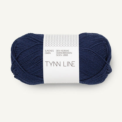 Pelote de Tynn Line de Sandnes Garn coloris 6073 Seaside Navy