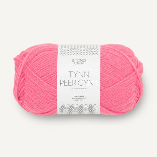 Pelote de Tynn Peer Gynt de Sandnes Garn coloris 4315 Bubblegum Pink