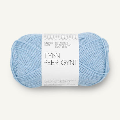 Pelote de Tynn Peer Gynt de Sandnes Garn, coloris 5812 Brunnera Blue