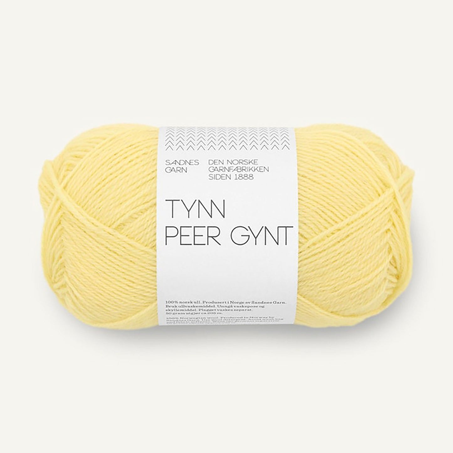 Pelote de Tynn Peer Gynt de Sandnes Garn, coloris 9602 Lemonade